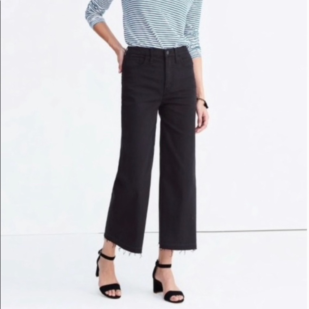 Madewell Wide Leg Cropped Jeans